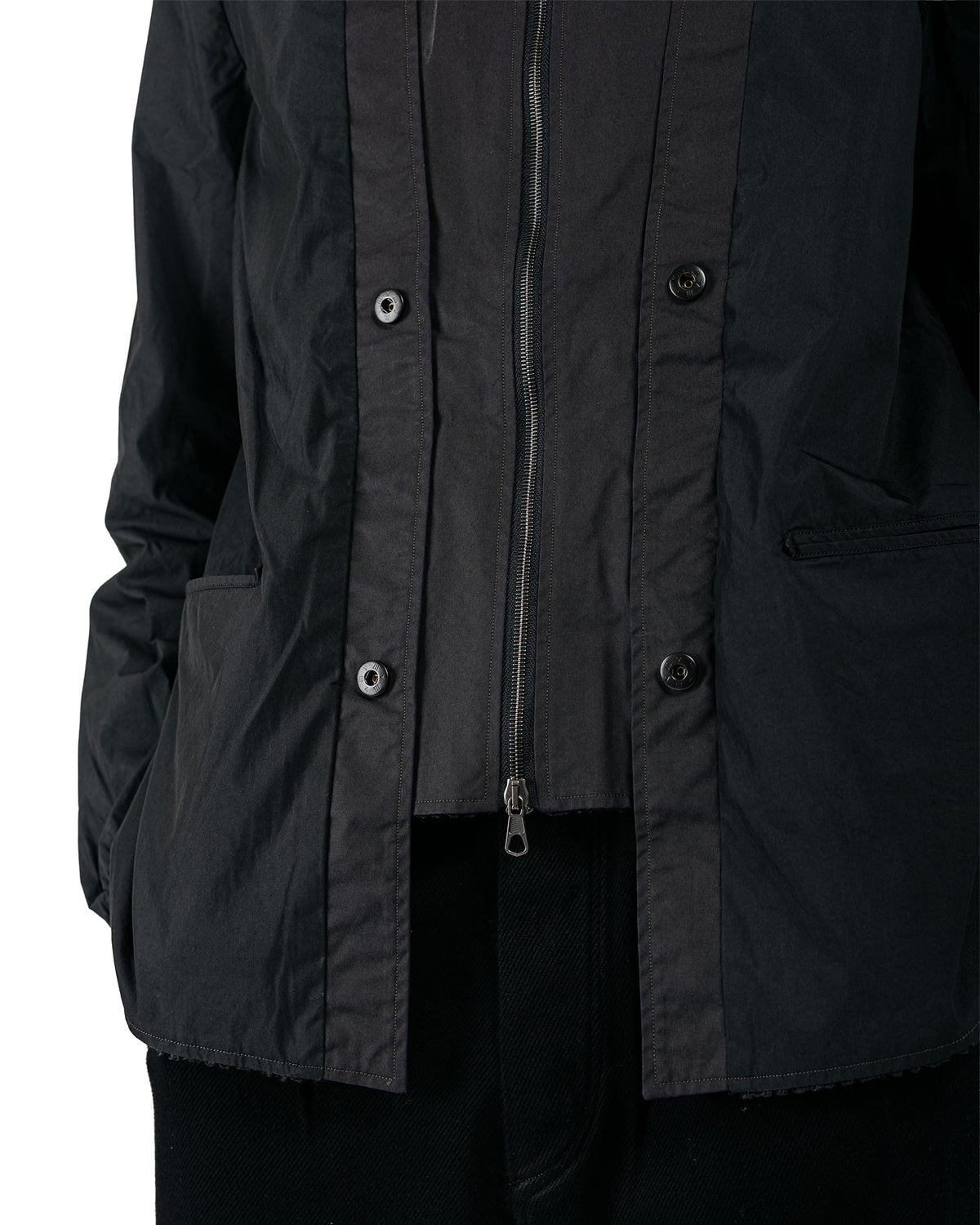 MotivMfg Mod. Tropal Liner High Density Waxed Cotton Nylon Poplin/Octa Thermal Fabric Black