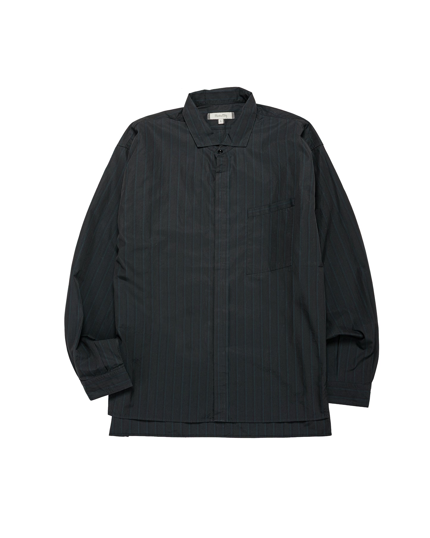 lost & found MotivMfg MotivMfg Shura Shirt Fine Cotton Poplin/Black Striped