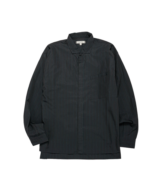 lost & found MotivMfg MotivMfg Shura Shirt Fine Cotton Poplin/Black Striped