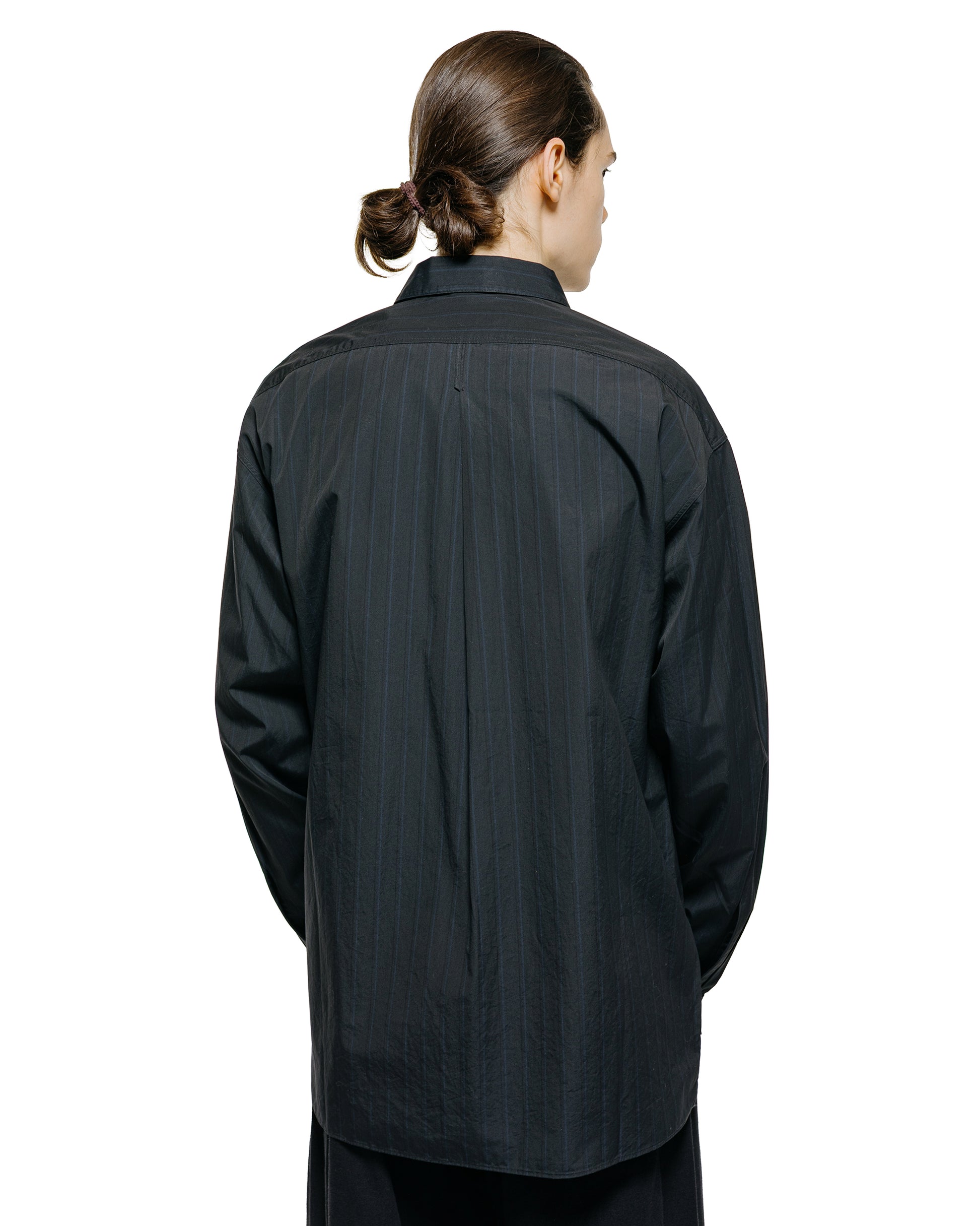 lost & found MotivMfg MotivMfg Shura Shirt Fine Cotton Poplin/Black Striped