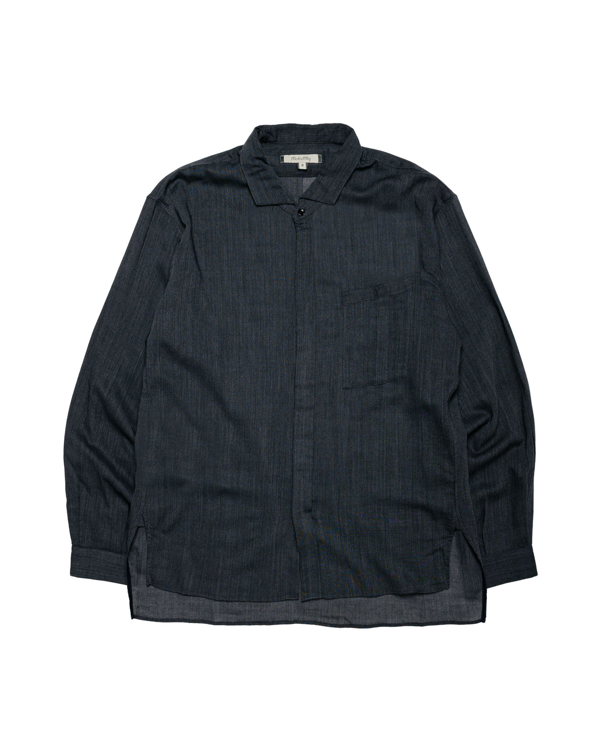 MotivMfg Shura Shirt Wool Tencel Twill/Charcoal