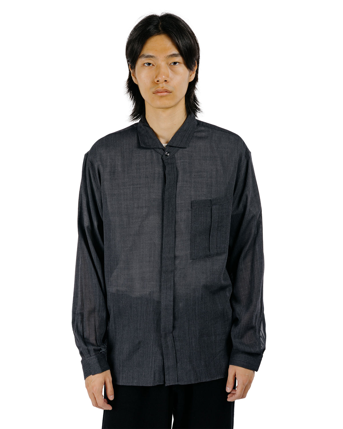 MotivMfg Shura Shirt Wool Tencel Twill/Charcoal