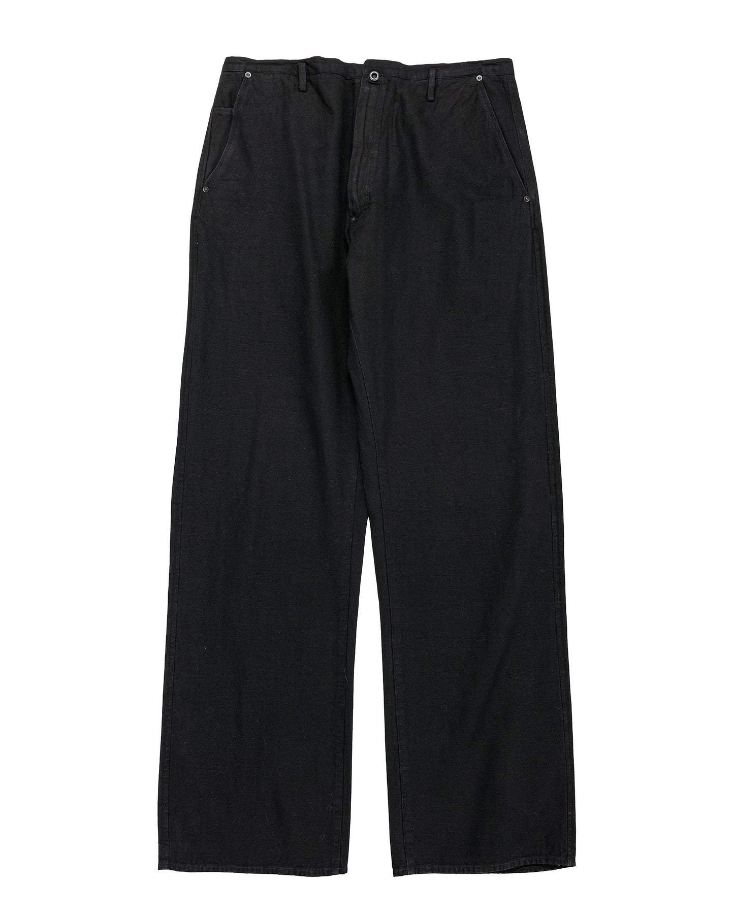 lost & found MotivMfg MotivMfg Uni Denim Cotton Hemp Lightweight Denim/Black