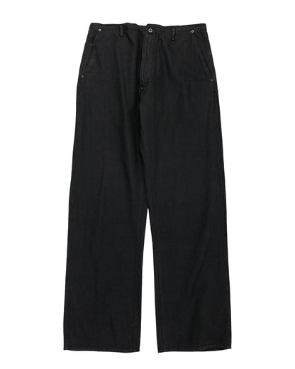 lost & found MotivMfg MotivMfg Uni Denim Cotton Hemp Lightweight Denim/Black