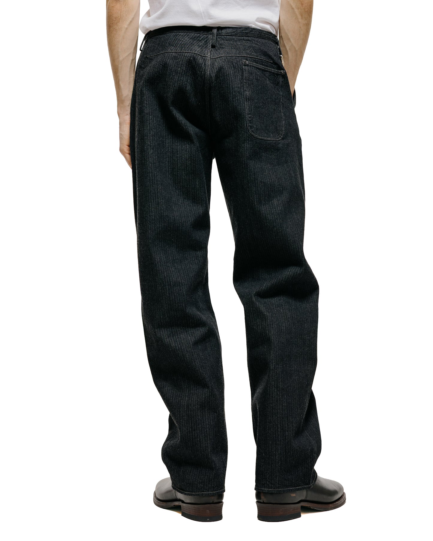 lost & found MotivMfg MotivMfg Uni Denim Original Herringbone Denim/Black