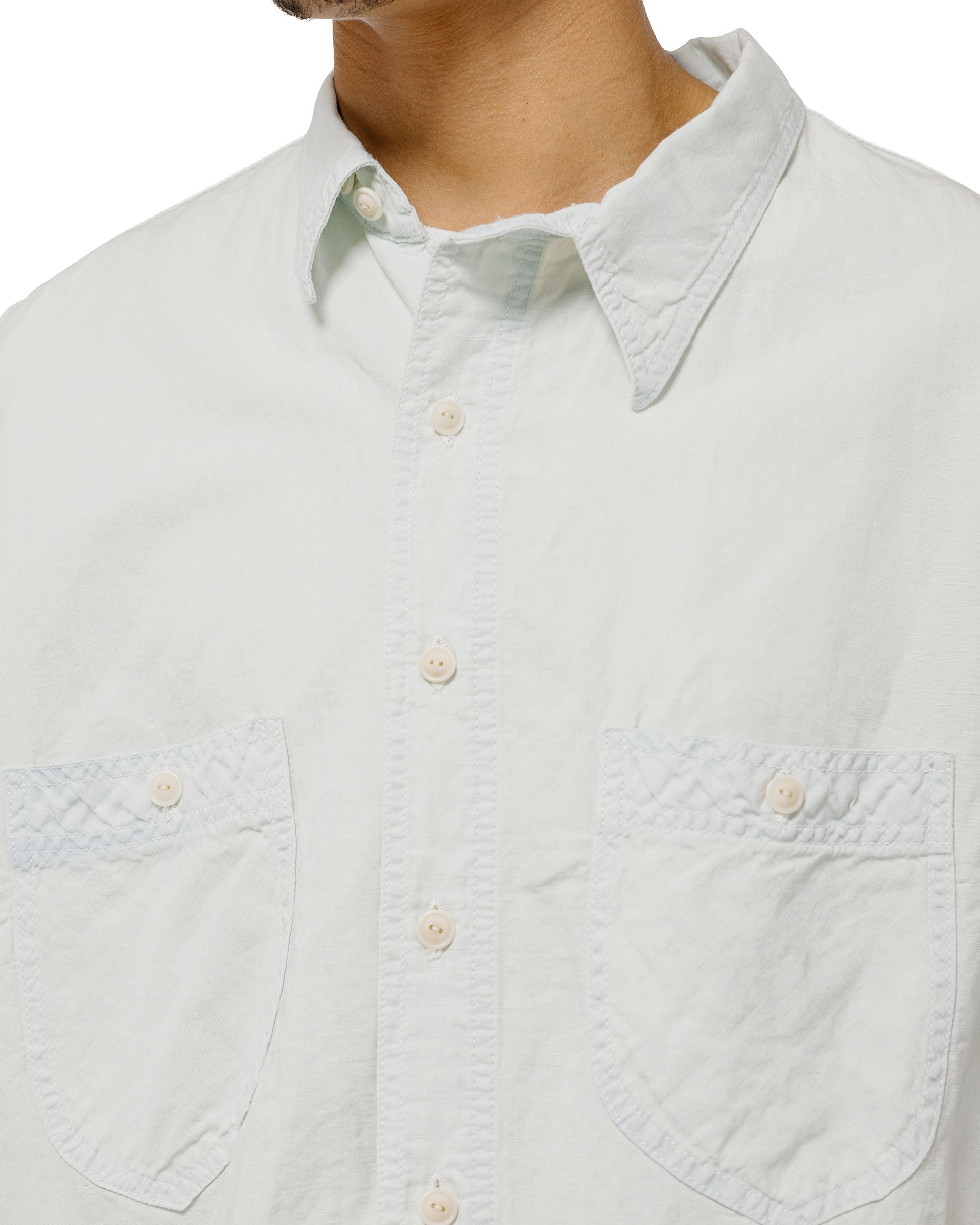 NICENESS Elmes Articulated Shirt Ice Blue
