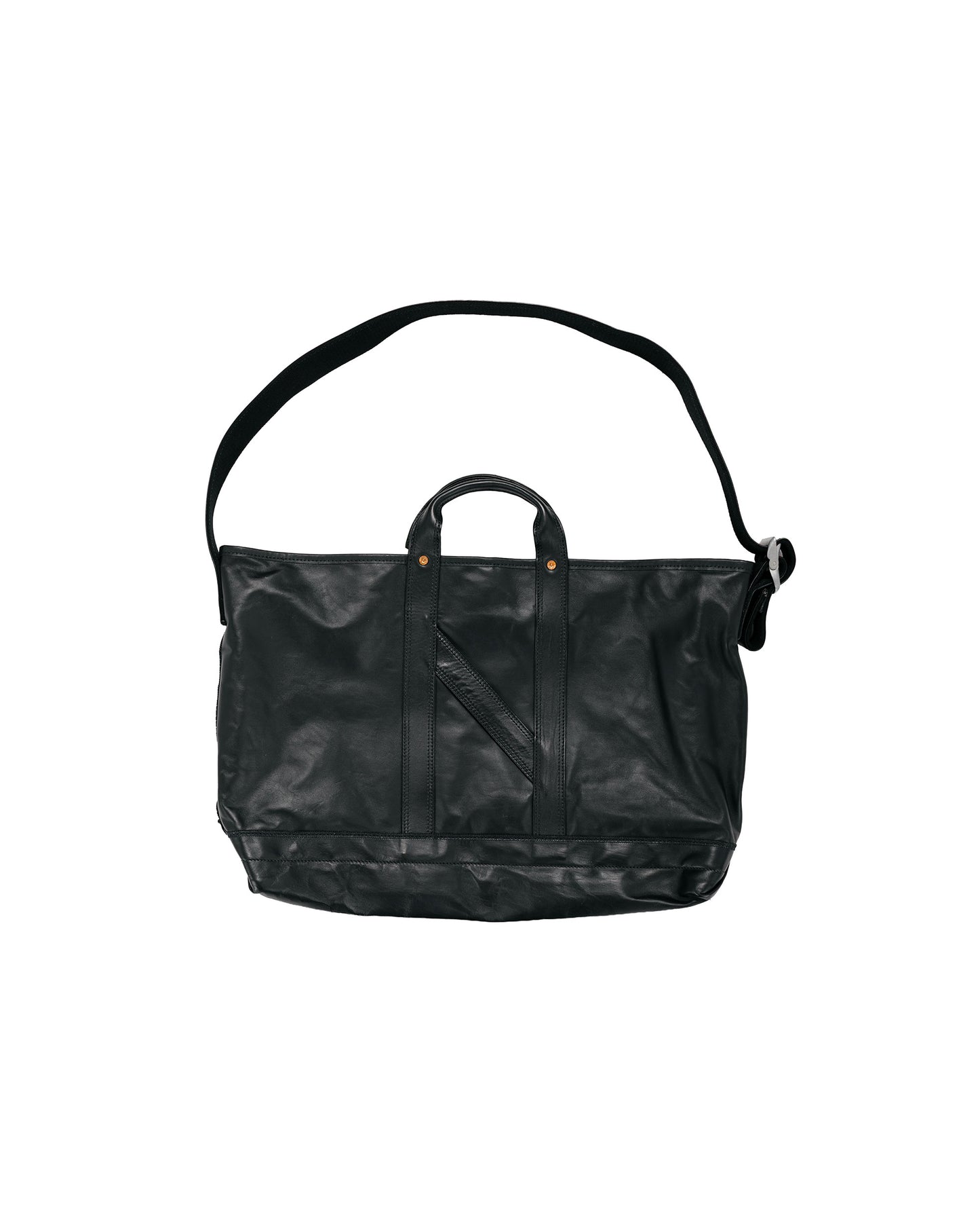 NICENESS H.Ledz Horse Leather Shoulder Strap Bag Black