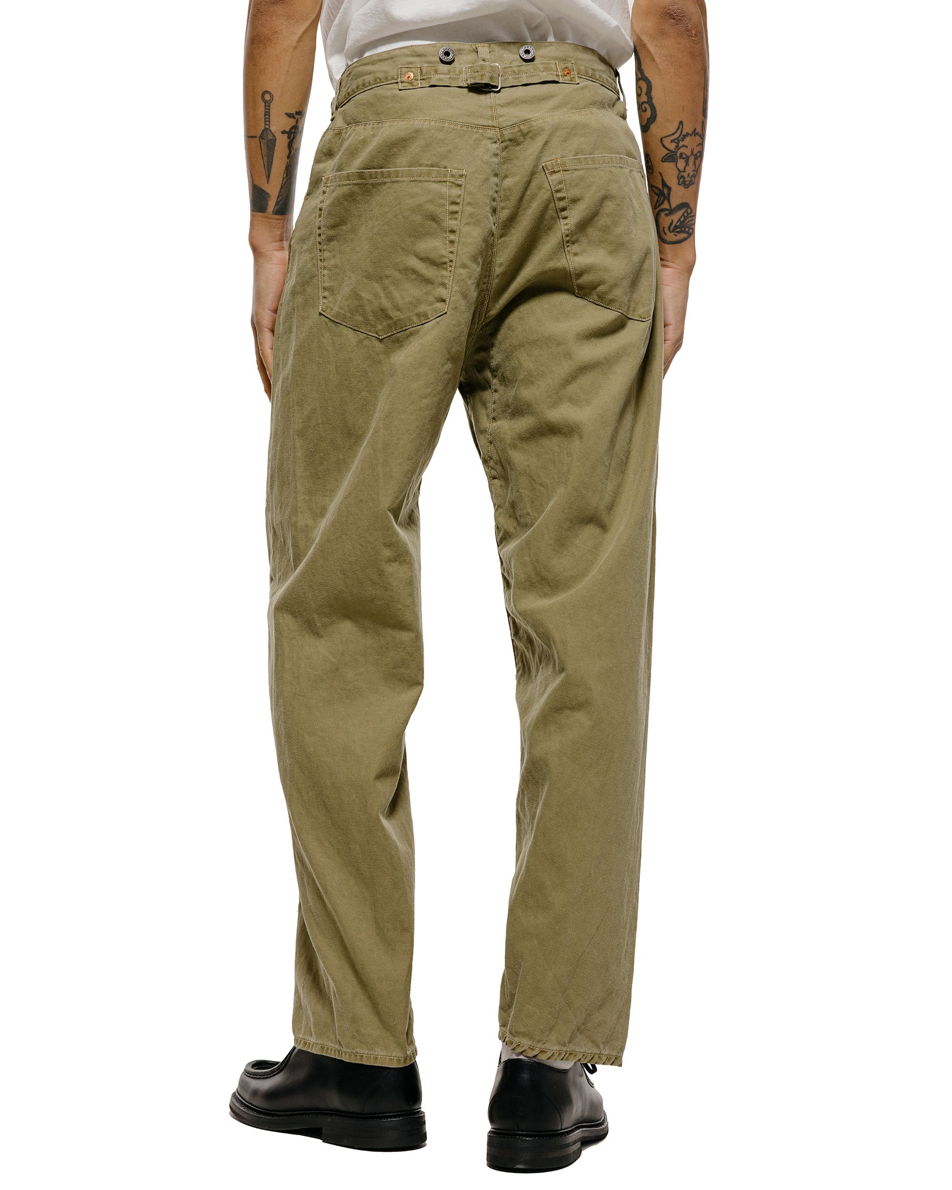 lost & found NICENESS NICENESS H.Sharky Vintage Treat Herringbone Twist Jeans Khaki