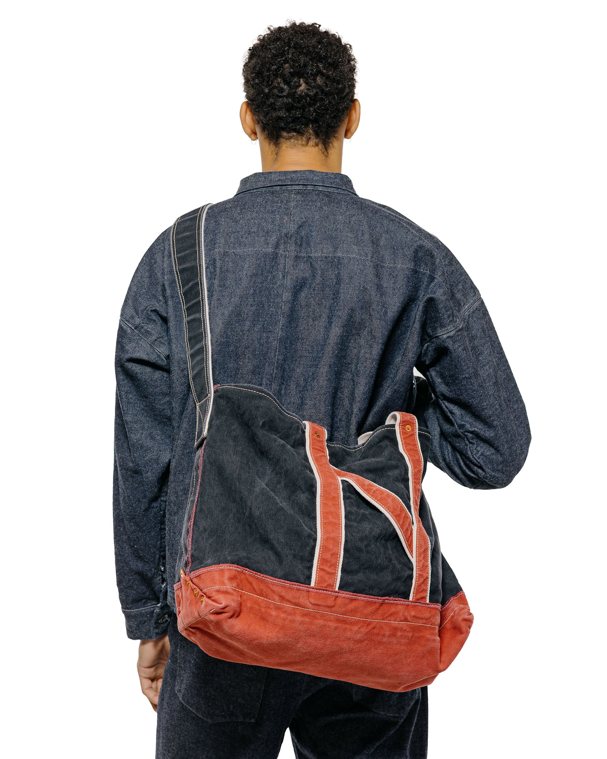 lost & found NICENESS NICENESS L.Lesh Canvas Shoulder Bag Strap Black/Red