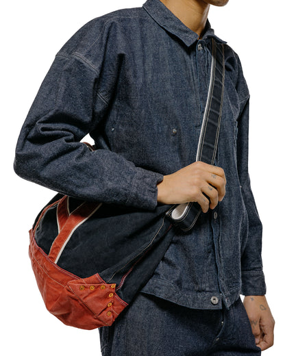 lost & found NICENESS NICENESS L.Lesh Canvas Shoulder Bag Strap Black/Red