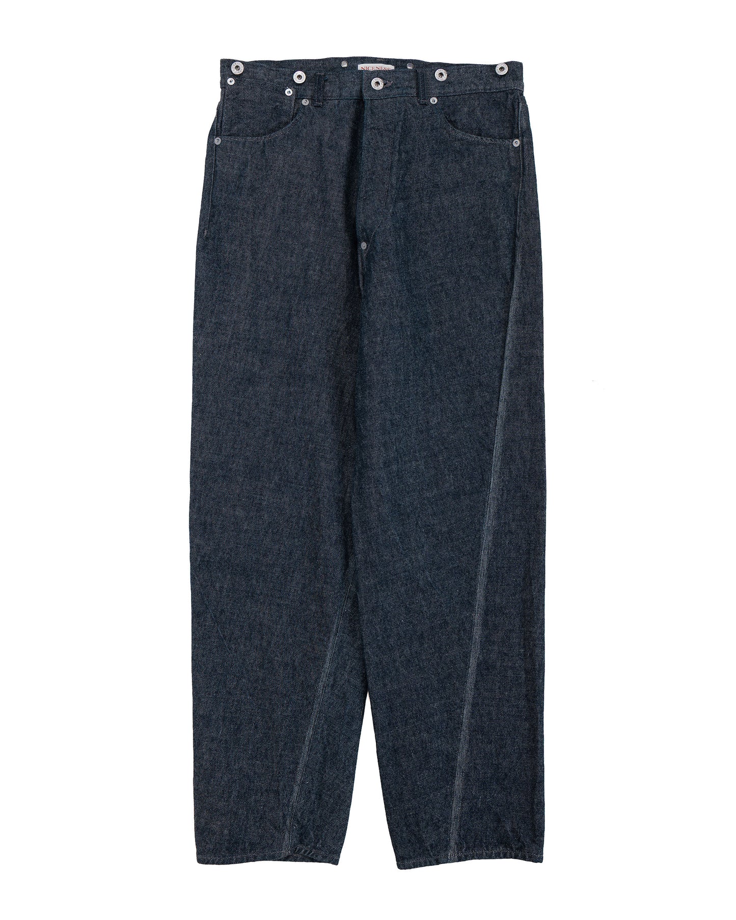 lost & found NICENESS NICENESS Sharky Raw Denim Twist Jeans Indigo