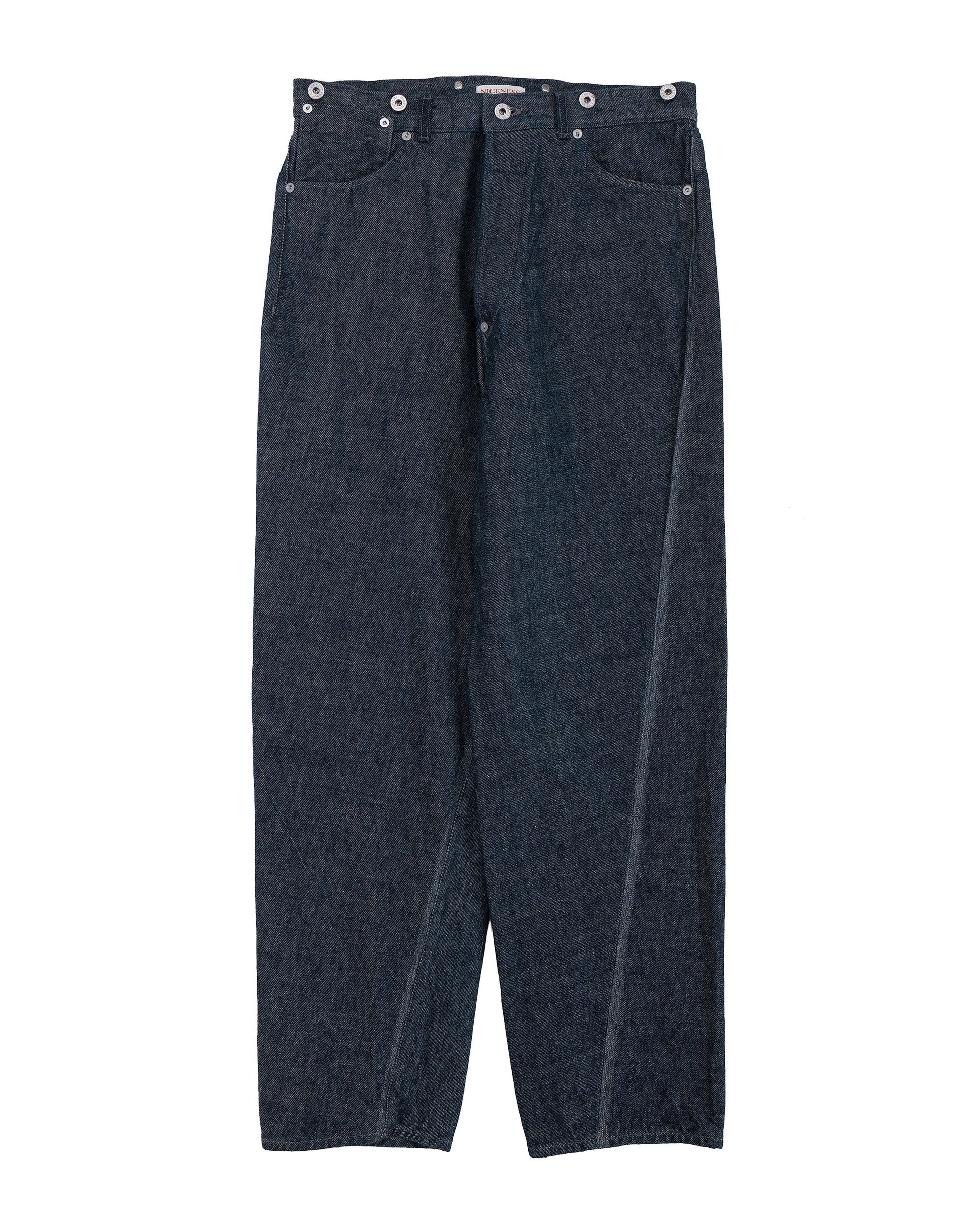 lost & found NICENESS NICENESS Sharky Raw Denim Twist Jeans Indigo