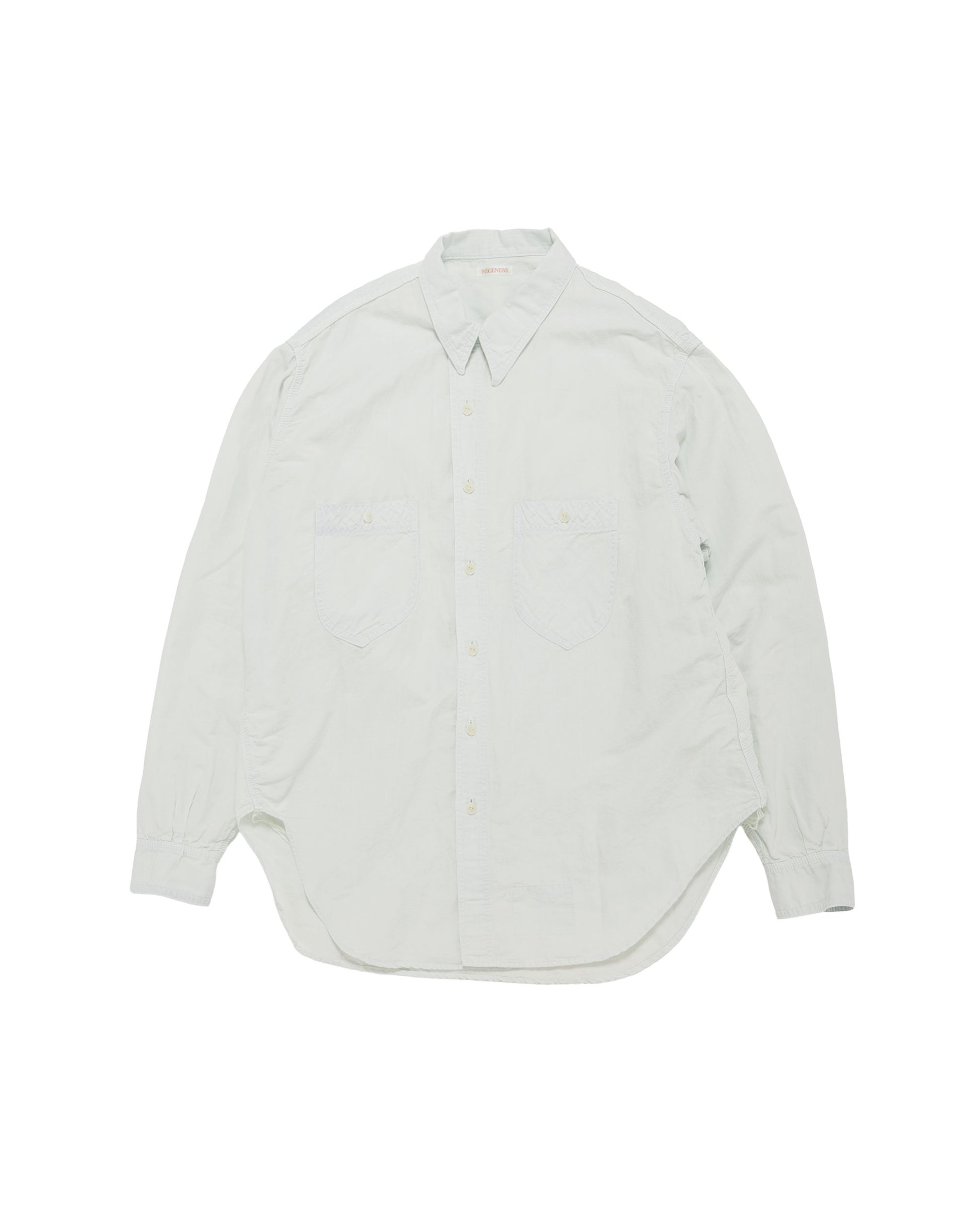 NICENESS Elmes Articulated Shirt Ice Blue