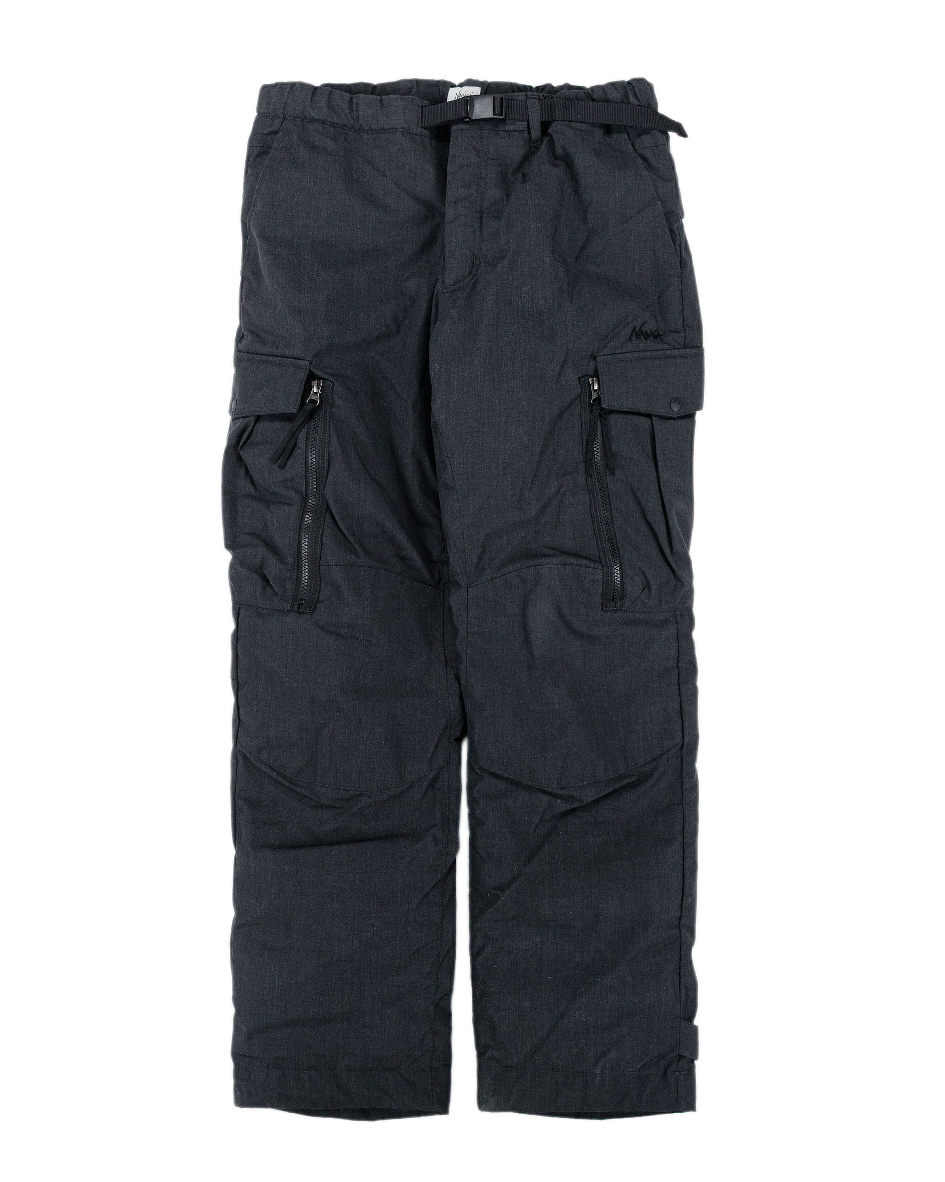 lost & found Nanga Nanga Hinoc Down Pants Charcoal