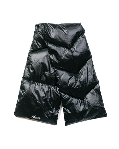 lost & found Nanga Nanga Portable Light Down Muffler Black