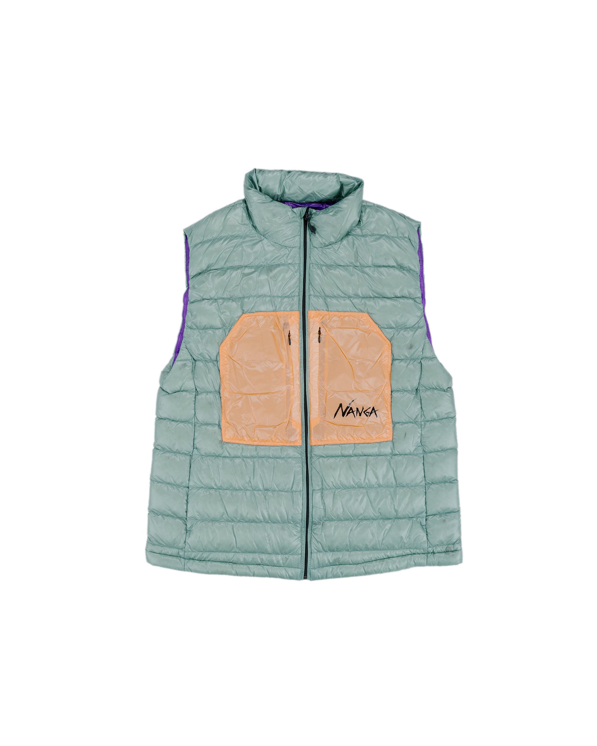 lost & found Nanga Nanga Ultilight Down Vest Packable Aloe Green