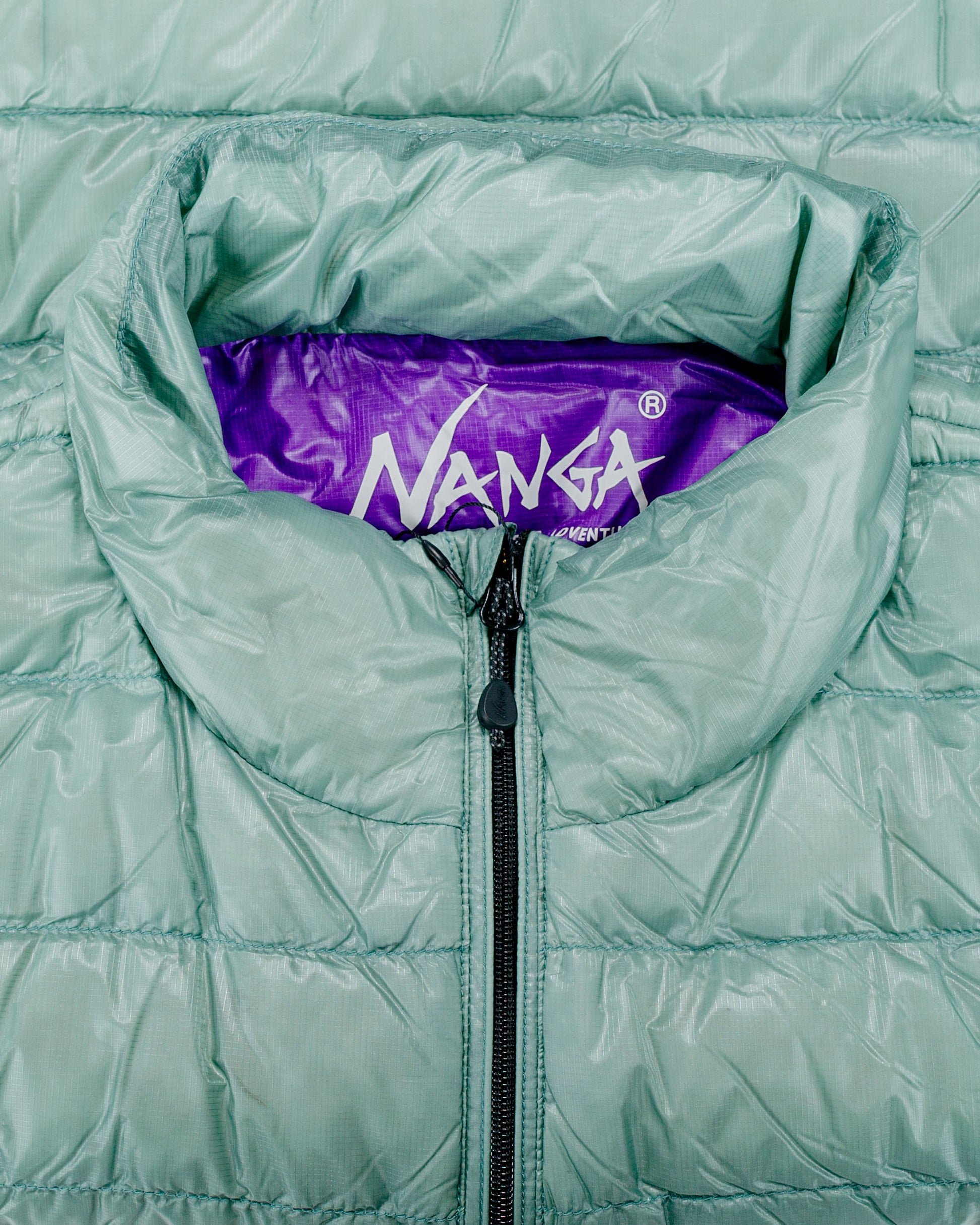 lost & found Nanga Nanga Ultilight Down Vest Packable Aloe Green