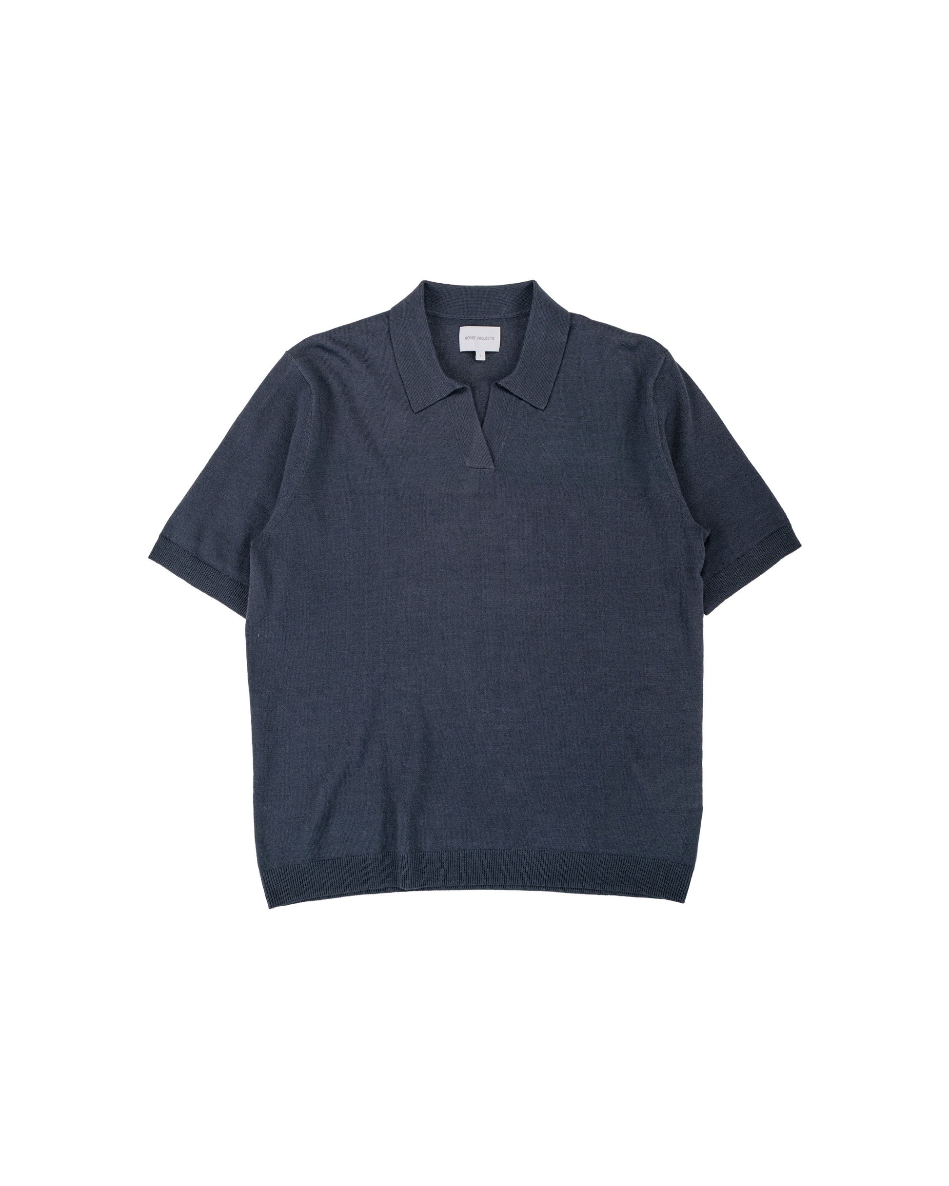 lost & found Norse Projects Norse Projects Anholt Cotton Paper Polo Graphite