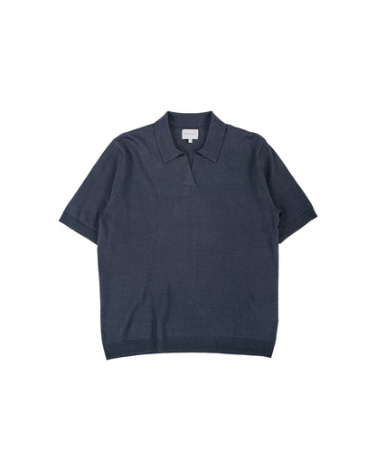lost & found Norse Projects Norse Projects Anholt Cotton Paper Polo Graphite