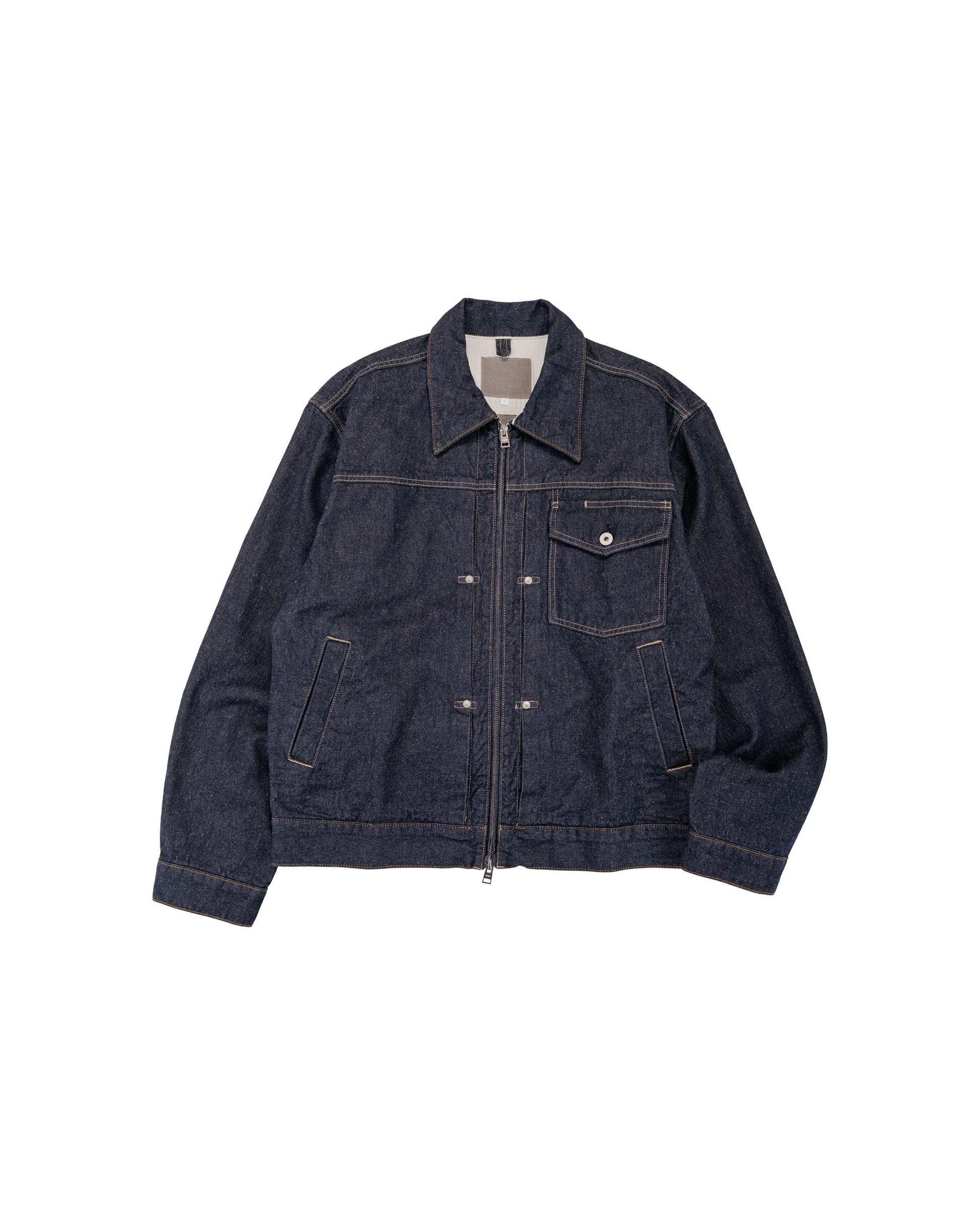 lost & found Norse Projects Norse Projects Svendborg Broken Twill Cotton Linen Denim Jacket Indigo
