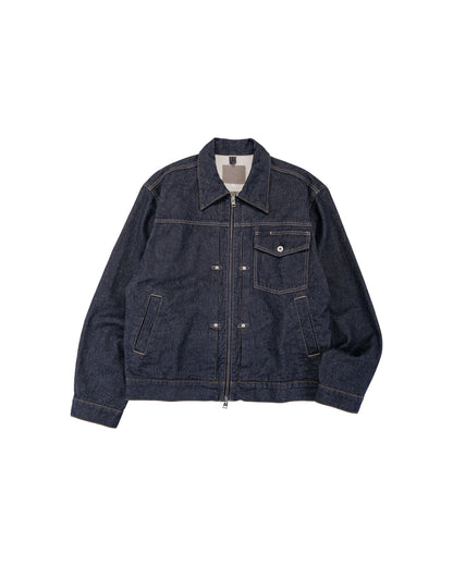 lost & found Norse Projects Norse Projects Svendborg Broken Twill Cotton Linen Denim Jacket Indigo