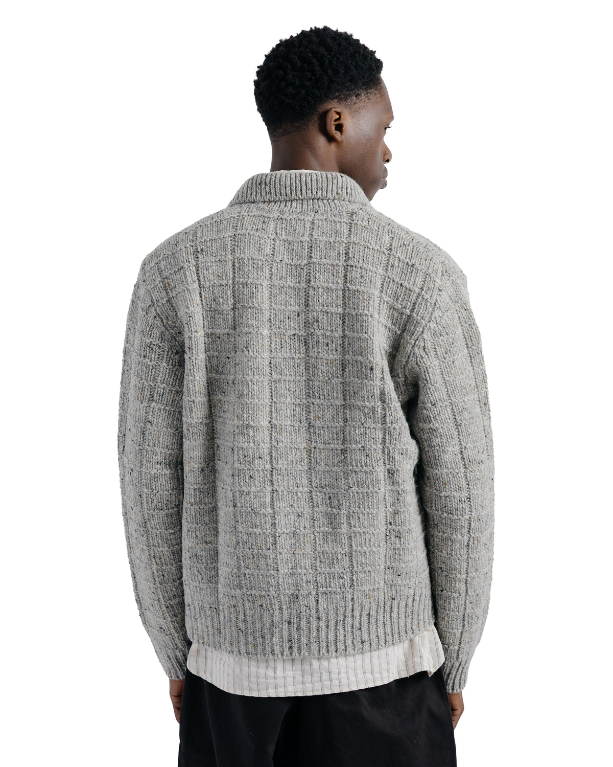 Norse Projects Aldrup Donegal Square Jacket Light Grey Melange