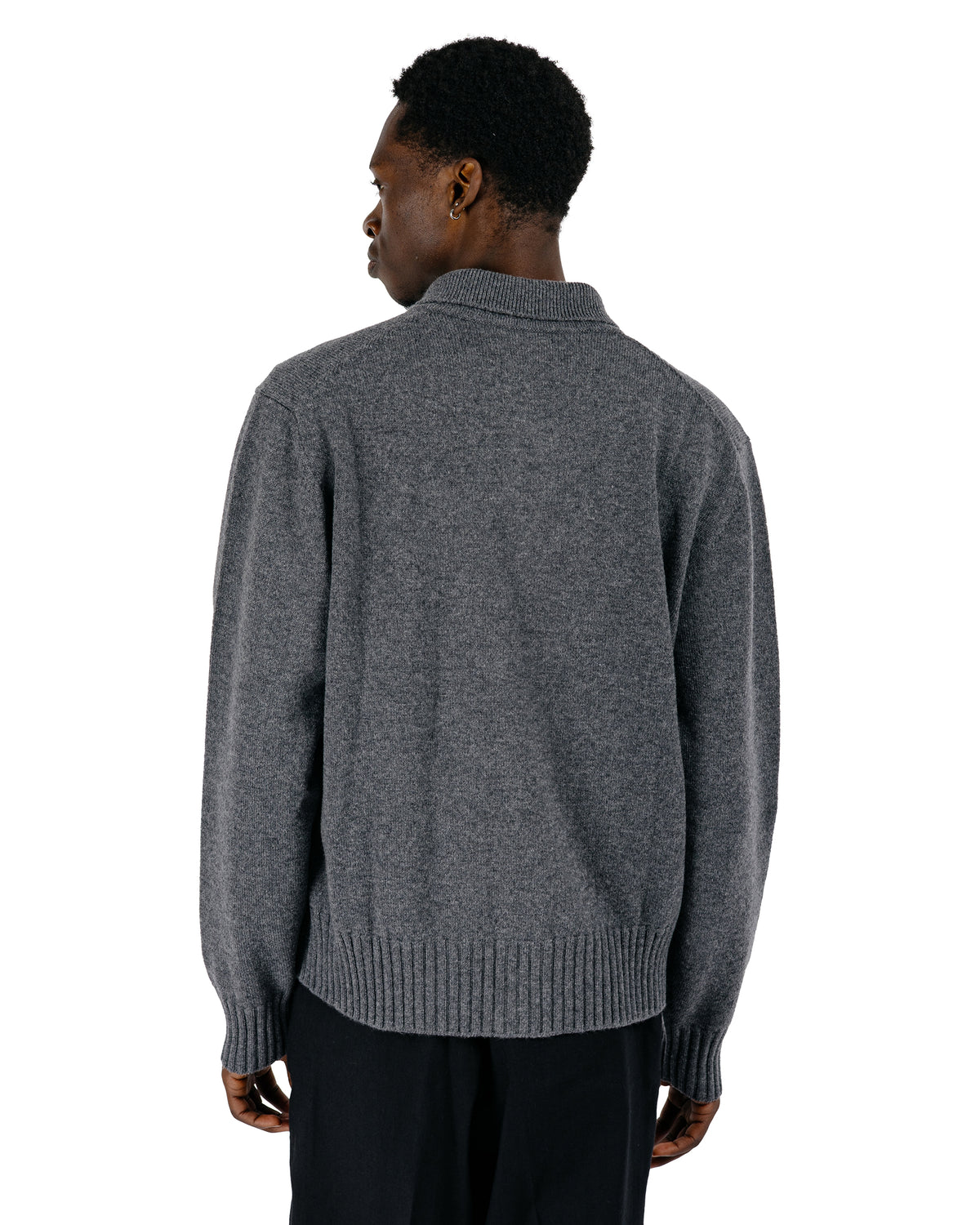 Norse Projects Aldrup Lambswool Cardigan Grey Melange