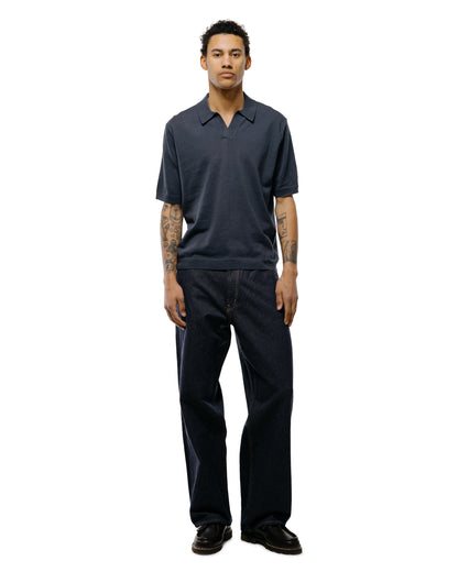 lost & found Norse Projects Norse Projects Anholt Cotton Paper Polo Graphite