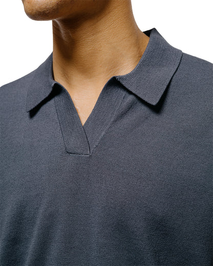 lost & found Norse Projects Norse Projects Anholt Cotton Paper Polo Graphite