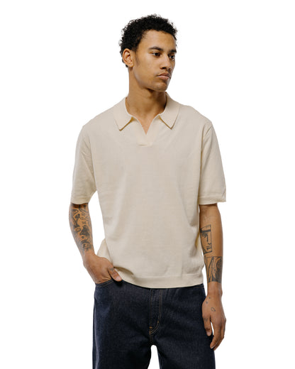 lost & found Norse Projects Norse Projects Anholt Cotton Paper Polo Natural Ecru