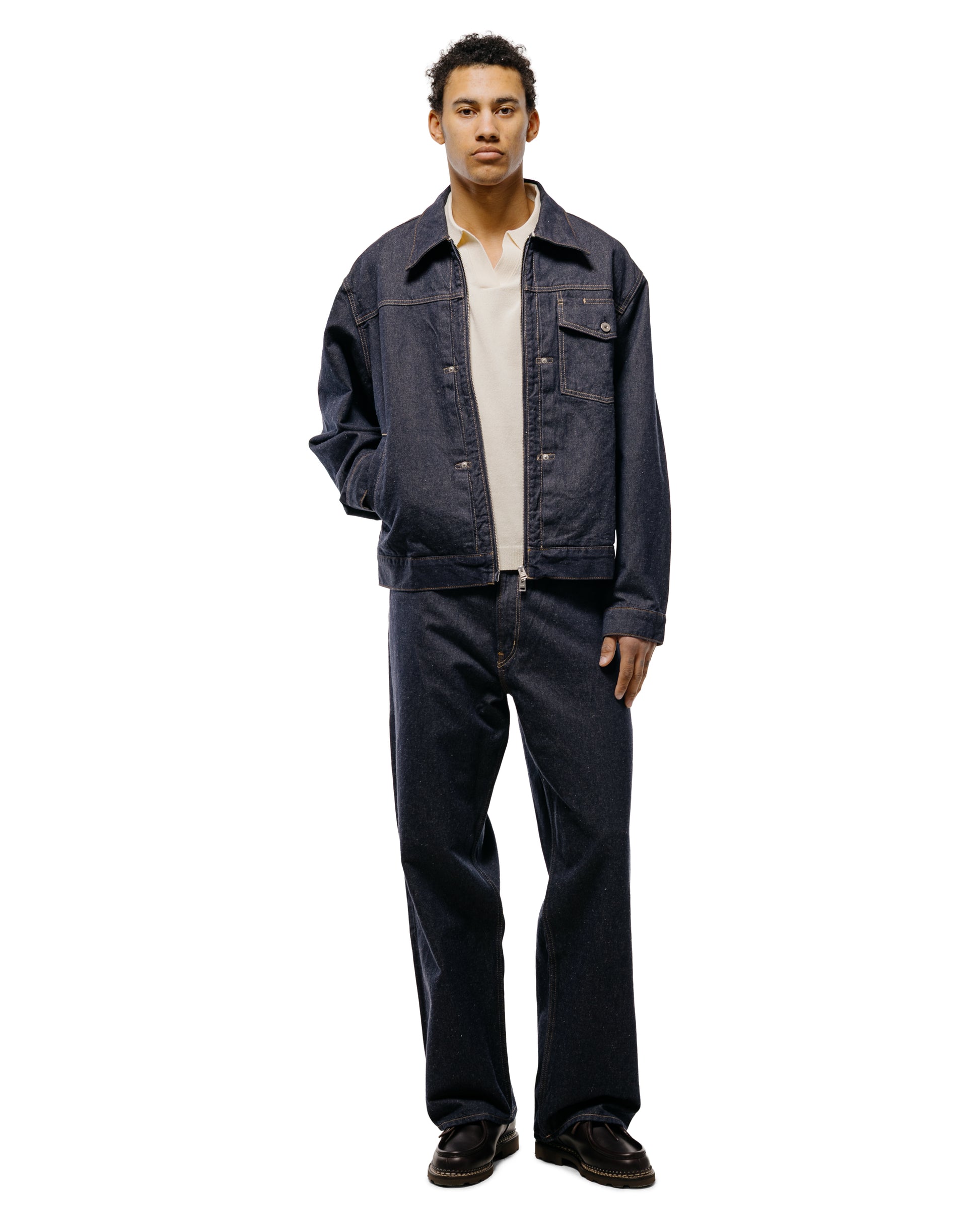 lost & found Norse Projects Norse Projects Anholt Cotton Paper Polo Natural Ecru