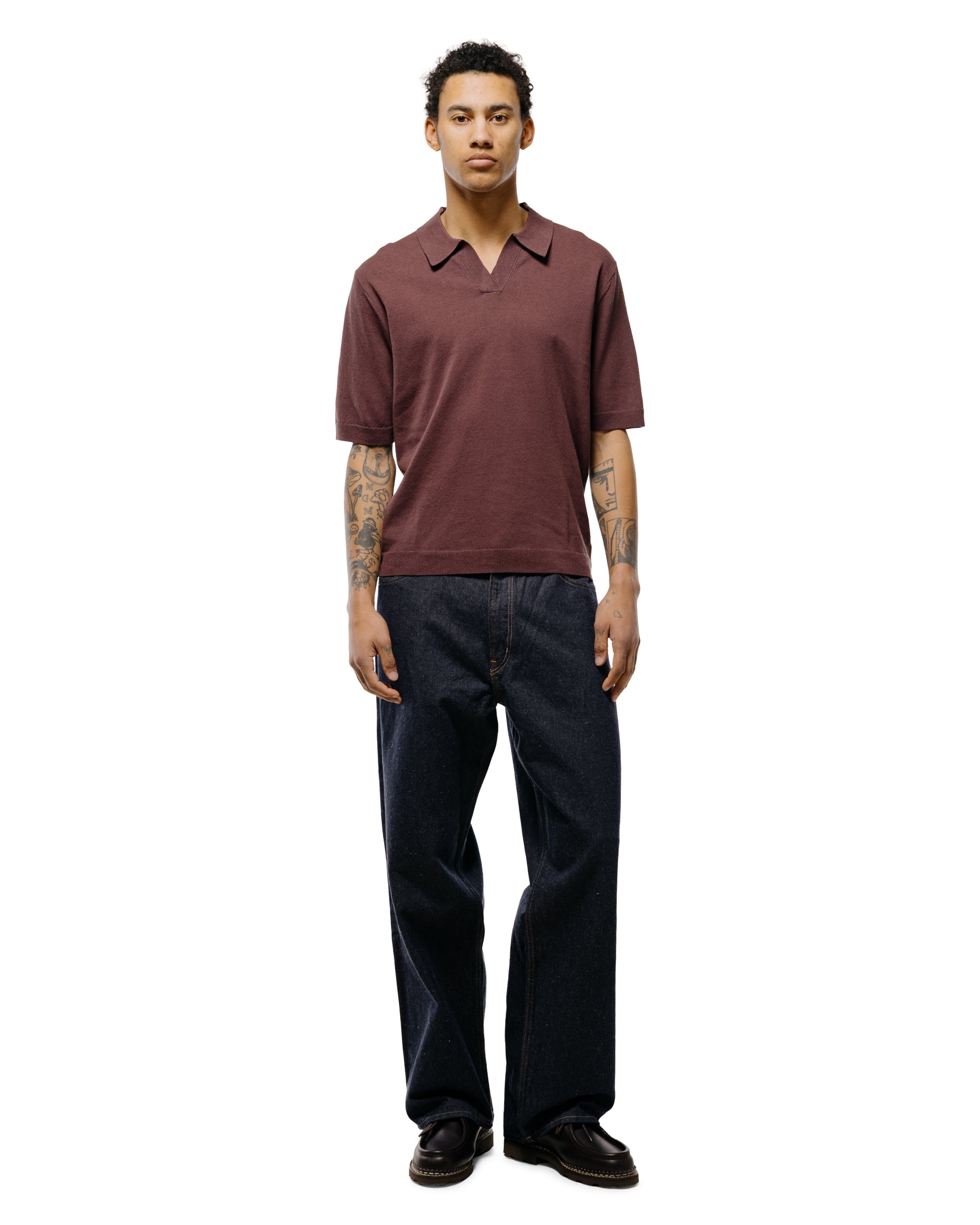 lost & found Norse Projects Norse Projects Anholt Cotton Paper Polo Shale