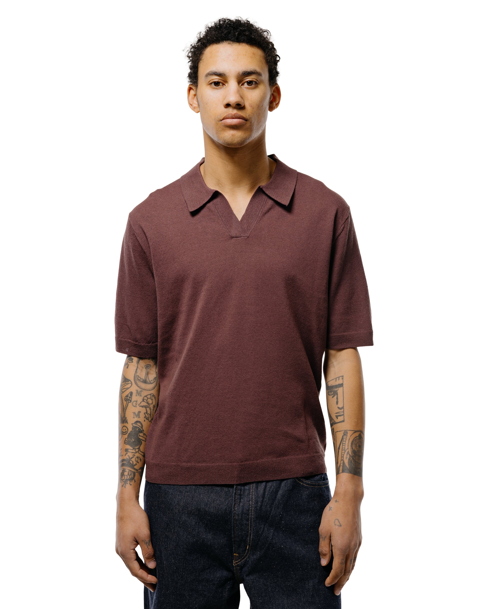 lost & found Norse Projects Norse Projects Anholt Cotton Paper Polo Shale