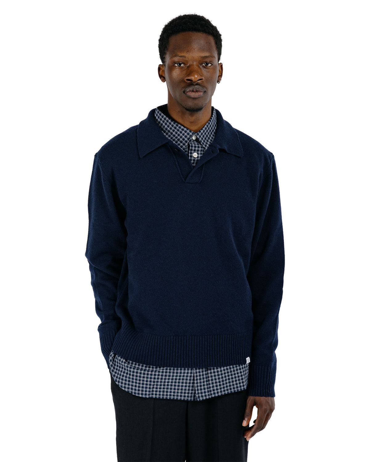 Norse Projects Anholt Lambswool Dark Navy