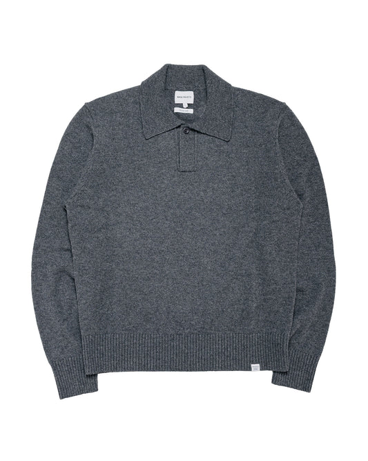 Norse Projects Anholt Lambswool Grey Melange