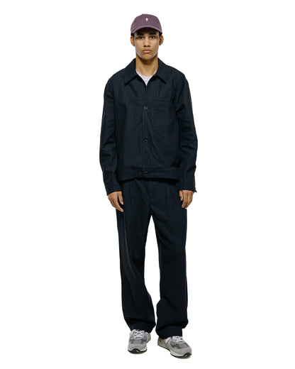 lost & found Norse Projects Norse Projects Arresskov Cotton Linen Twill Overshirt Dark Navy
