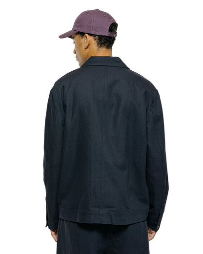 lost & found Norse Projects Norse Projects Arresskov Cotton Linen Twill Overshirt Dark Navy