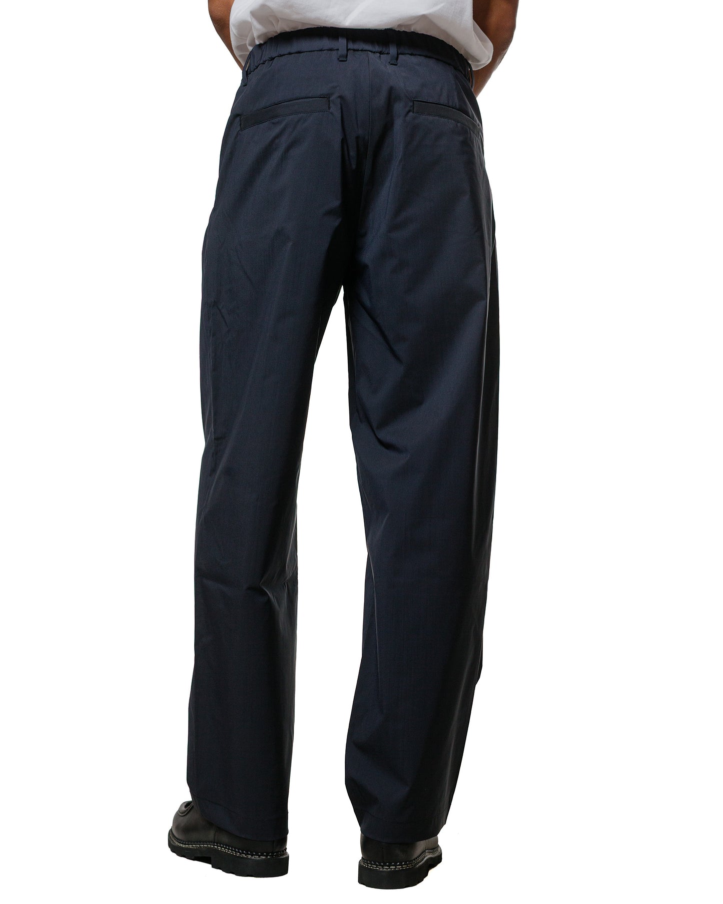 lost & found Norse Projects Norse Projects Benn Relaxed Cavalry Cotton Wool Pleated Trouser Dark Navy