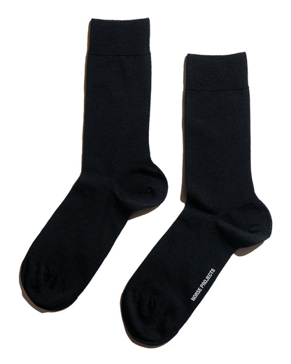 lost & found Norse Projects Norse Projects Bjarki Tech Merino Sock All Black