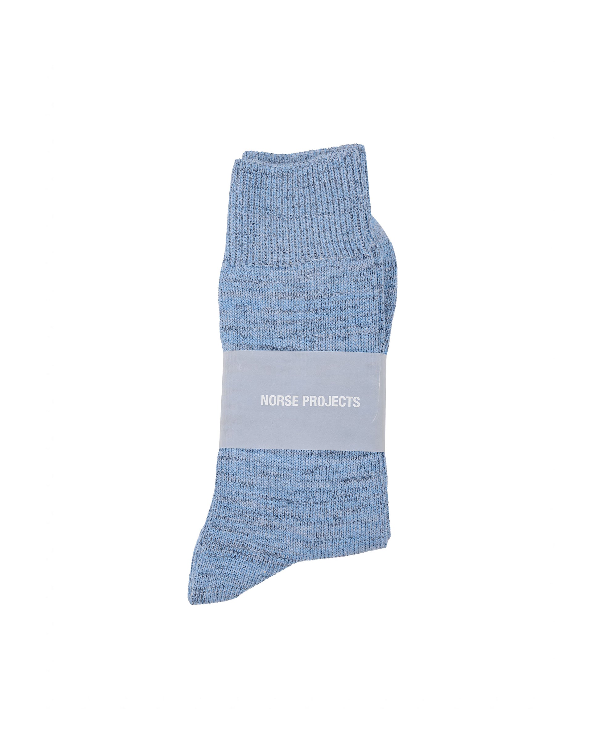 lost & found Norse Projects Norse Projects Bykle Heavy Cotton Twist Sock Bel Air Blue