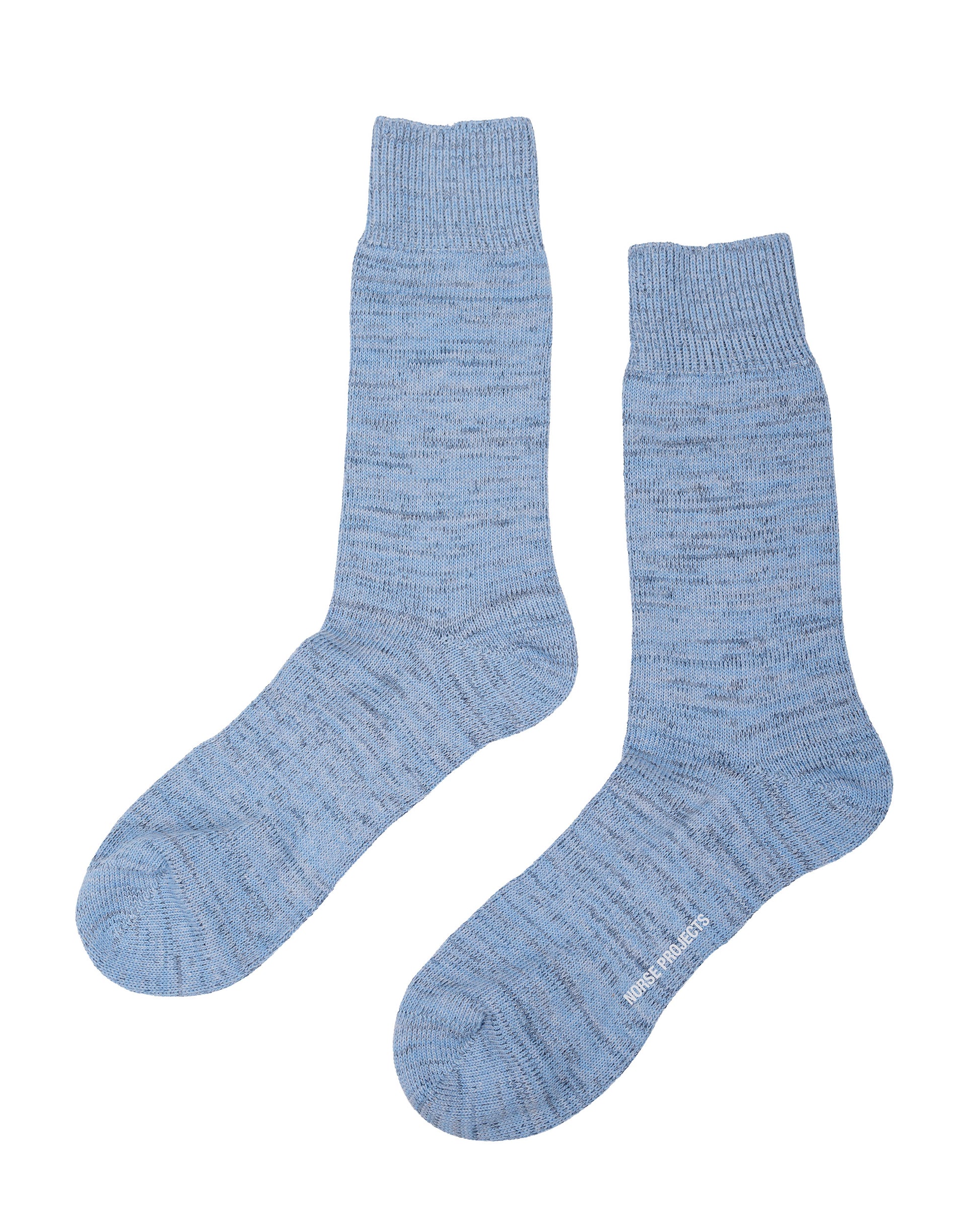 lost & found Norse Projects Norse Projects Bykle Heavy Cotton Twist Sock Bel Air Blue