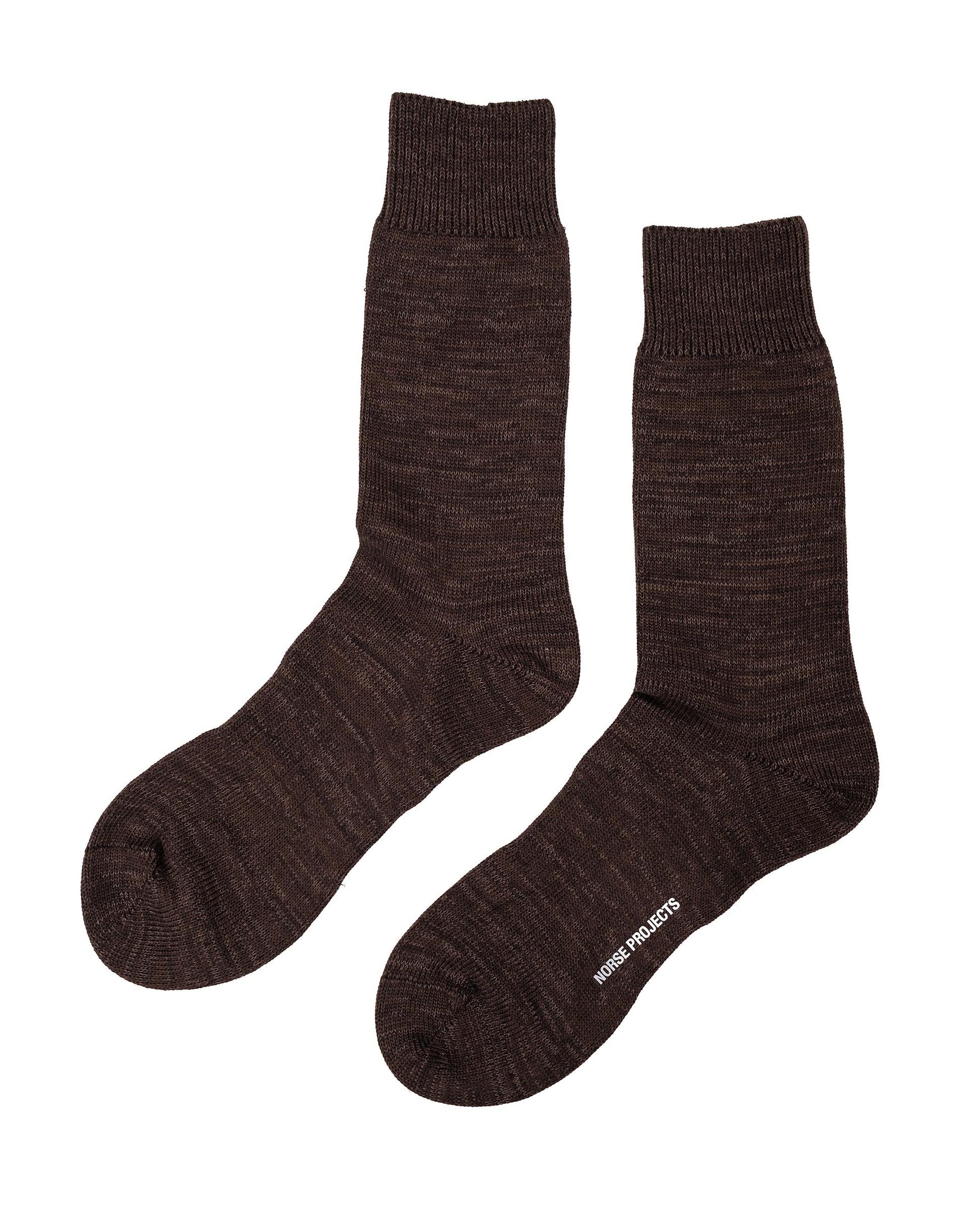 lost & found Norse Projects Norse Projects Bykle Heavy Cotton Twist Sock Delicioso Brown
