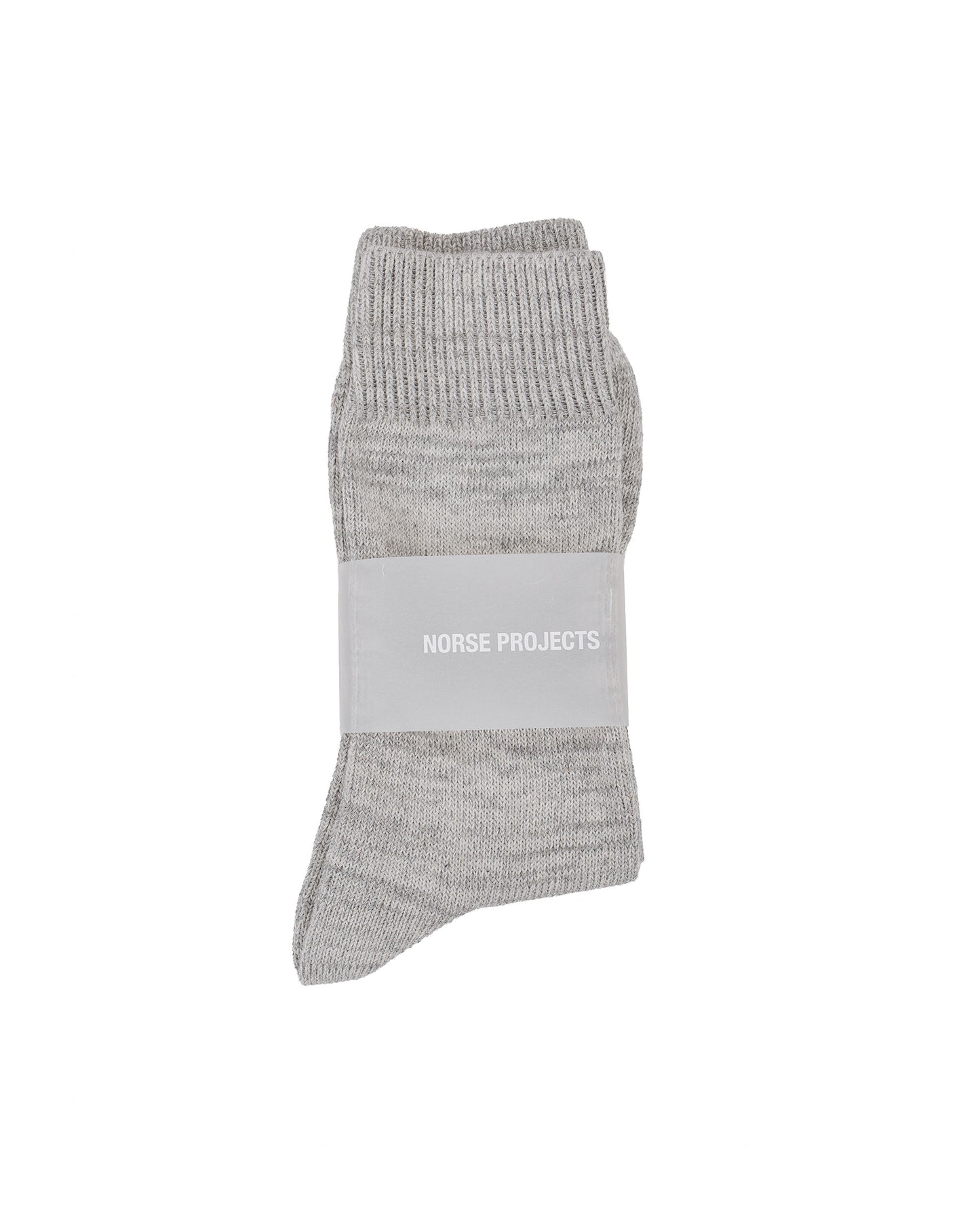 lost & found Norse Projects Norse Projects Bykle Heavy Cotton Twist Sock Light Grey Melange