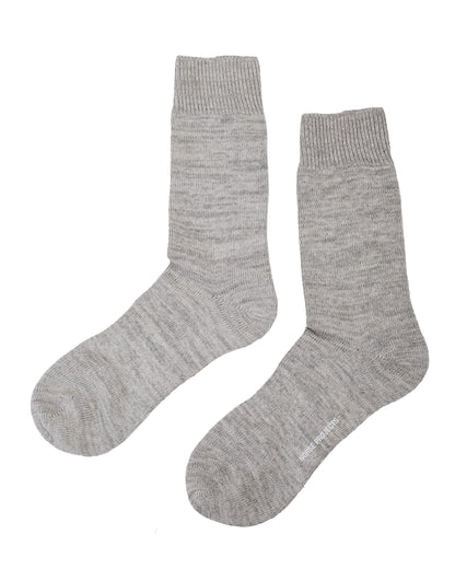 lost & found Norse Projects Norse Projects Bykle Heavy Cotton Twist Sock Light Grey Melange