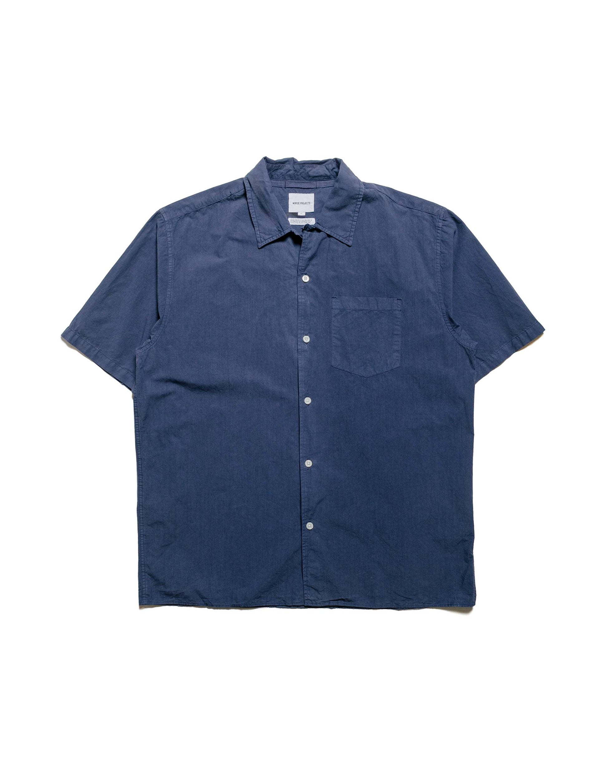 lost & found Norse Projects Norse Projects Carsten Cotton Tencel Calcite Blue