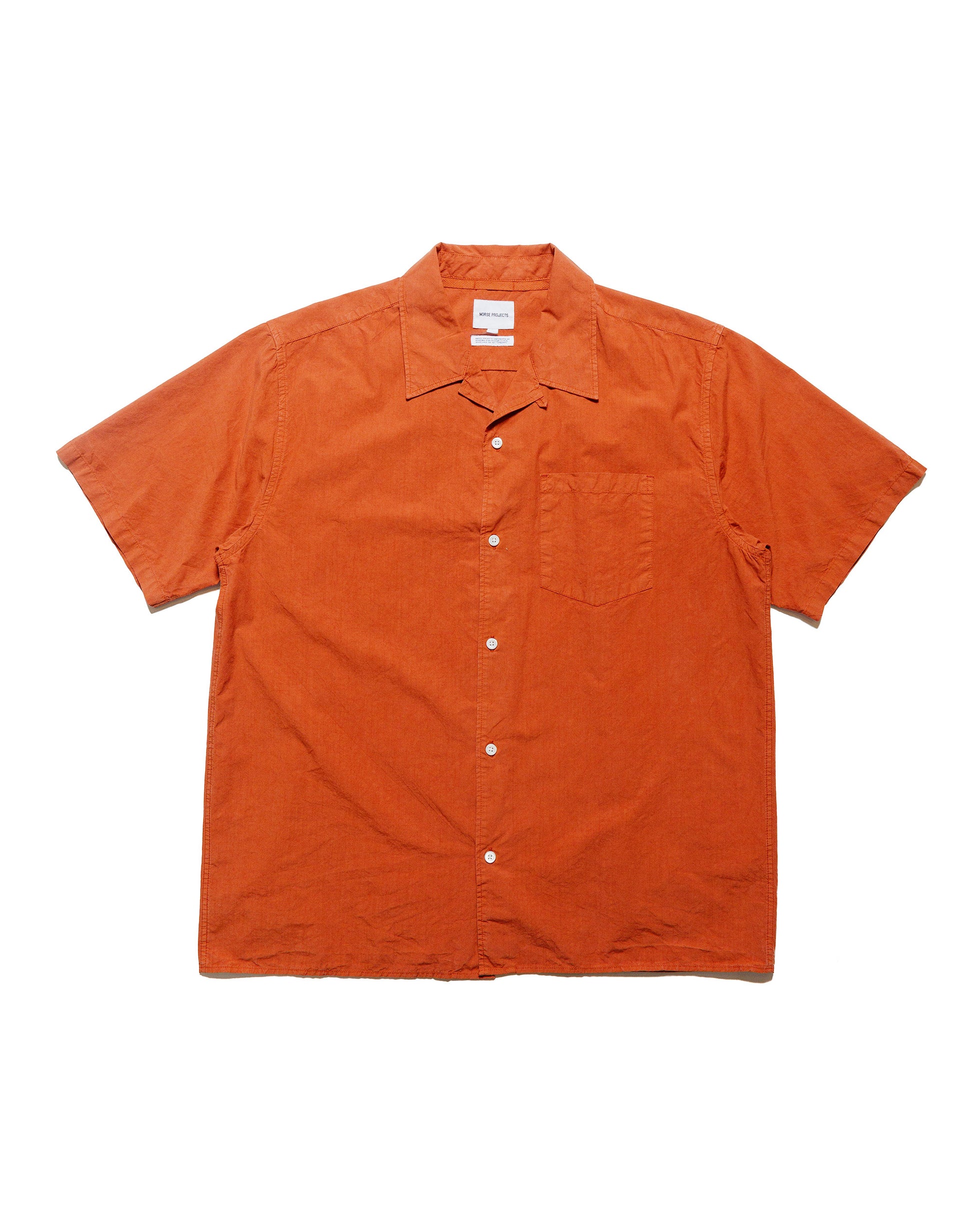 lost & found Norse Projects Norse Projects Carsten Cotton Tencel Red Ochre