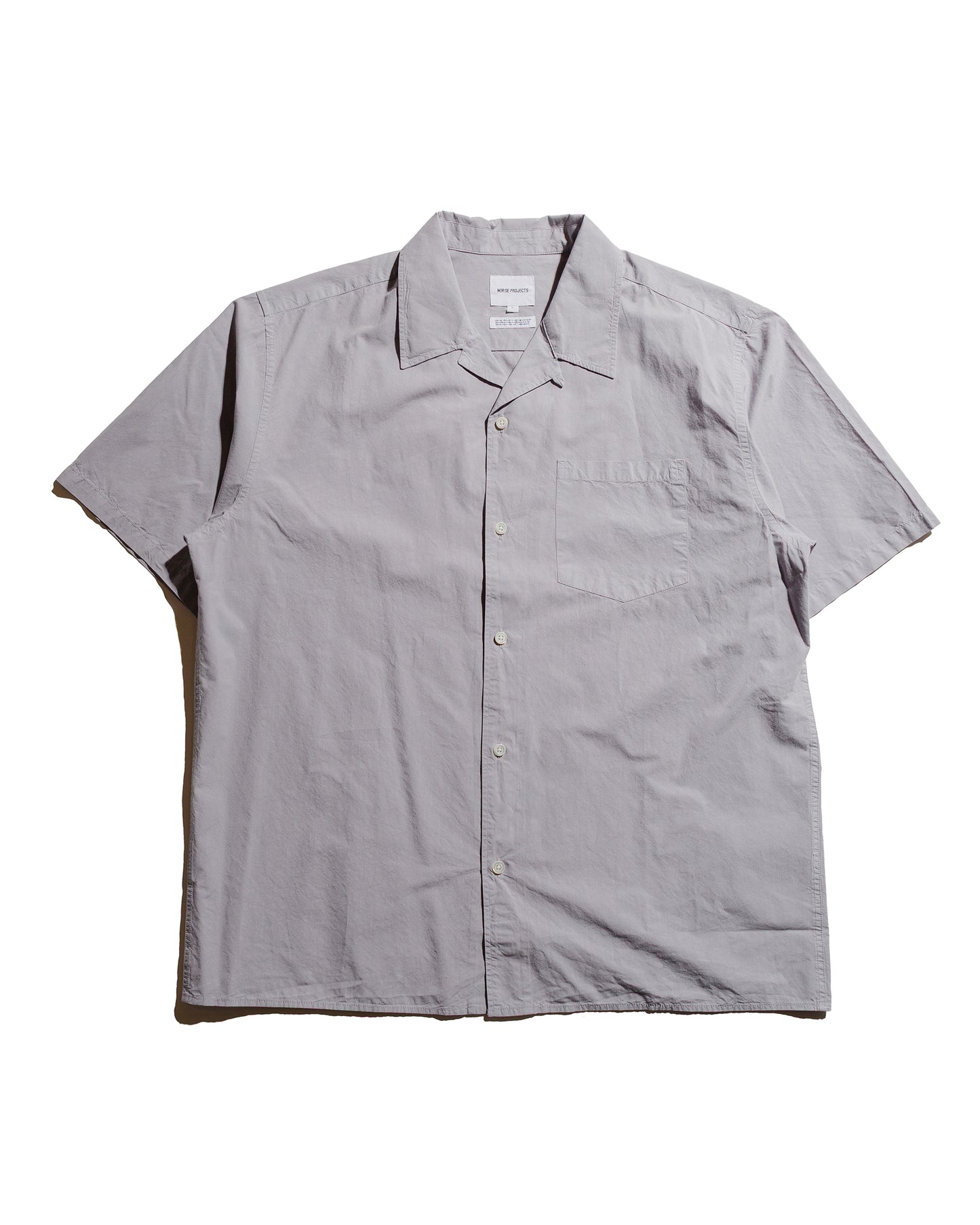 lost & found Norse Projects Norse Projects Carsten Cotton Tencel Shirt Crocus Purple