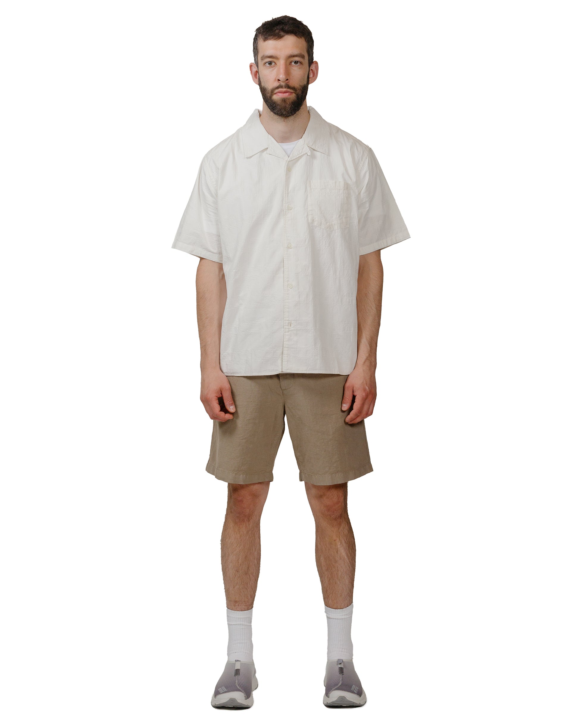 lost & found Norse Projects Norse Projects Carsten Relaxed Dobby Check Shirt Ecru