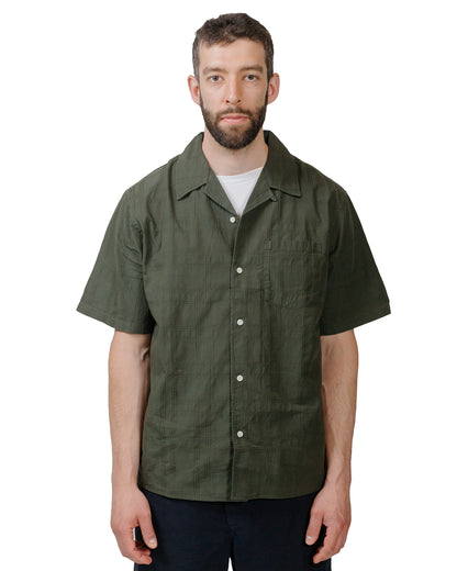 lost & found Norse Projects Norse Projects Carsten Relaxed Dobby Check Shirt Spruce Green