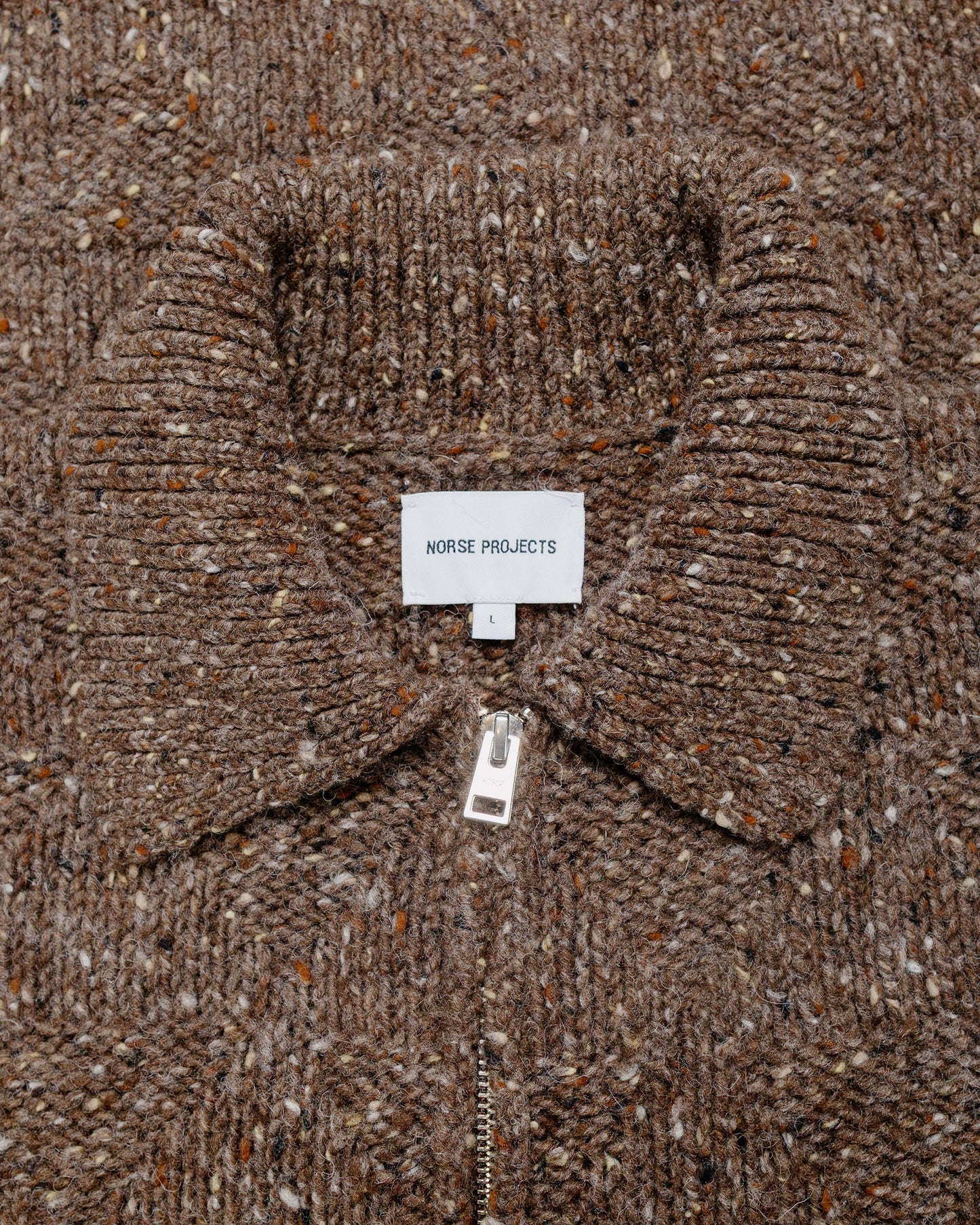 lost & found Norse Projects Norse Projects Erik Donegal Diamond Jacket Seal Brown